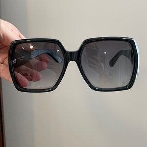 Yves Saint Laurent Black Oversized Sunglasses